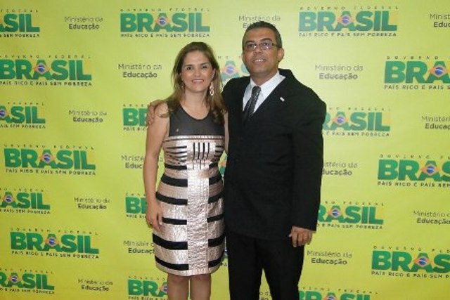 Maria Araci participou da posse do novo reitor em Brasilia